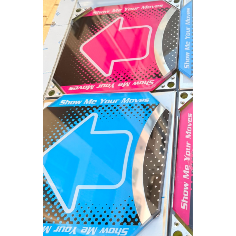 DDR Arcade Pad Arrow Panel (BLUE or PINK)CLASSIC